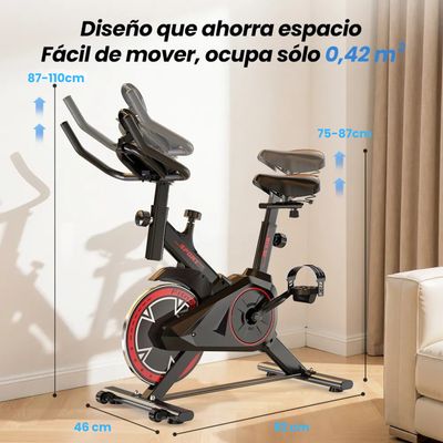 Imagen 2 del producto Bicicleta Spinning Estática Con Monitor Yepsport Black - Negro