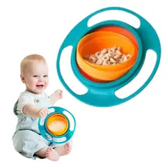 GENERICO - Plato Gyro Bowl 360° Tazón Antiderrame Bebés