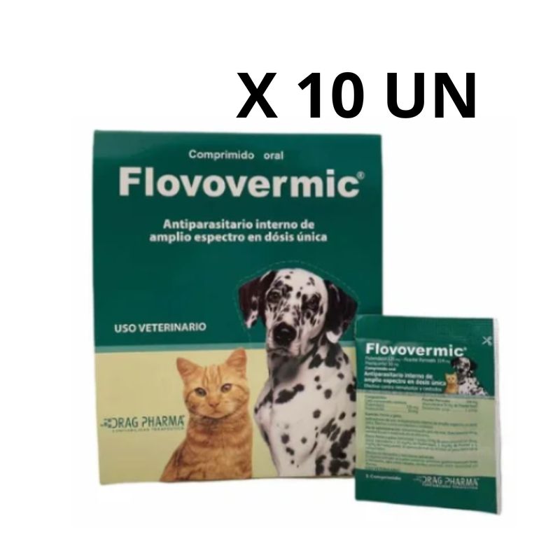 DRAG PHARMA - Antiparasitaria Flovovermic  X 10 UN