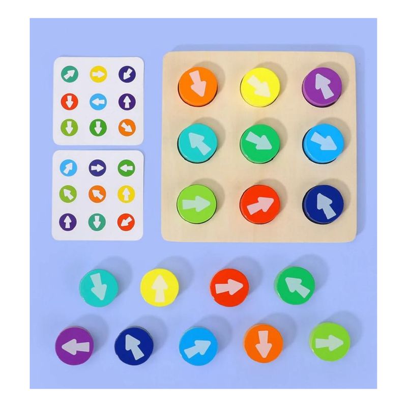 GENERICO - Juego Rompecabezas de Patrones Flechas Colores