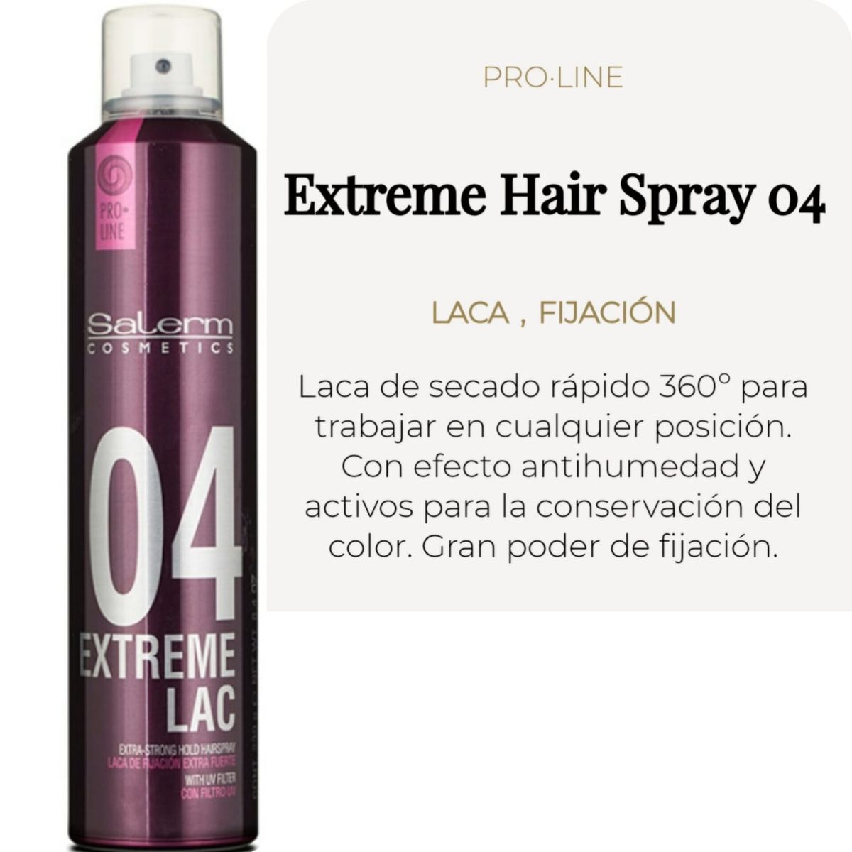 SALERM - Salerm Extreme Lac 04 Fijacion Extra Fuerte Filtro Uv 300ml