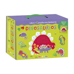 MUNDICROM - Dinosaurios. Libro+5 Puzles Con Textura