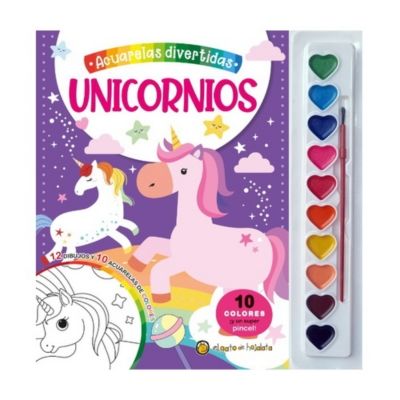 Acuarelas Divertidas Unicornios