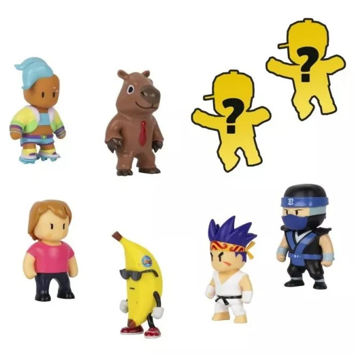 GENERICO - Pack 8 Figura 5 Cm Stumble Guys Coleccionables Banana Guy-3