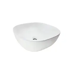 MODERN SPACE - Lavamanos Sobrepuesto Blanco De 42.5 X 42.5 Cm Loza