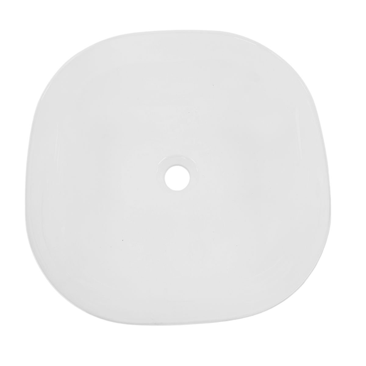 MODERN SPACE - Lavamanos Sobrepuesto Blanco De 42.5 X 42.5 Cm Loza