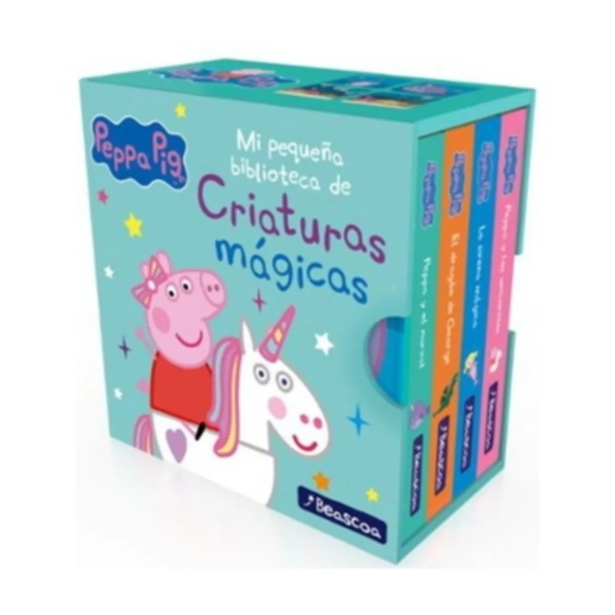 BEASCOA - Peppa Pig Mi Pequeña Biblioteca De Criaturas Magicas