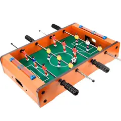 GENERICO - Mini Taca Taca Futbolito Portatil Mesa Madera 12 Jugadores