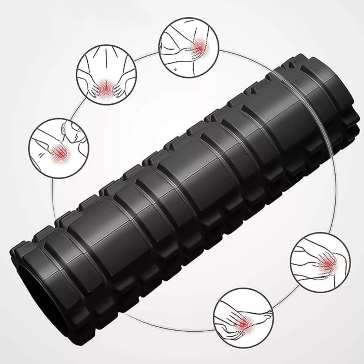 CRUSEC - Rodillo De Yoga Foam Roller Masajes Elongación Y Pilates