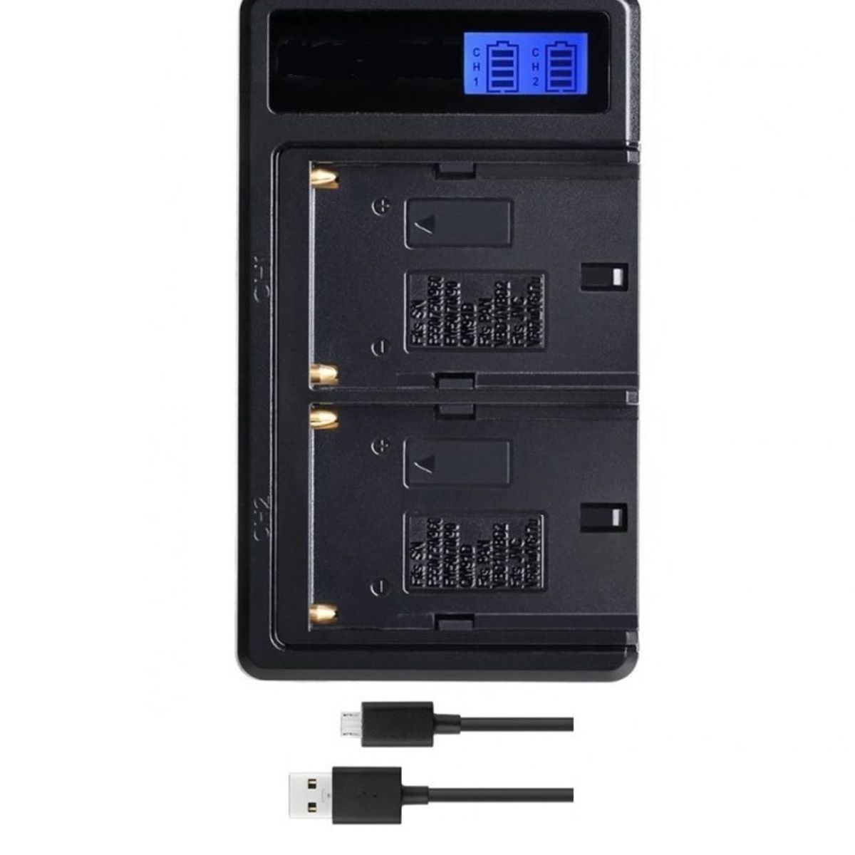 GENERICO - CARGADOR DOBLE BC-VM10 ALTERNATIVO SONY