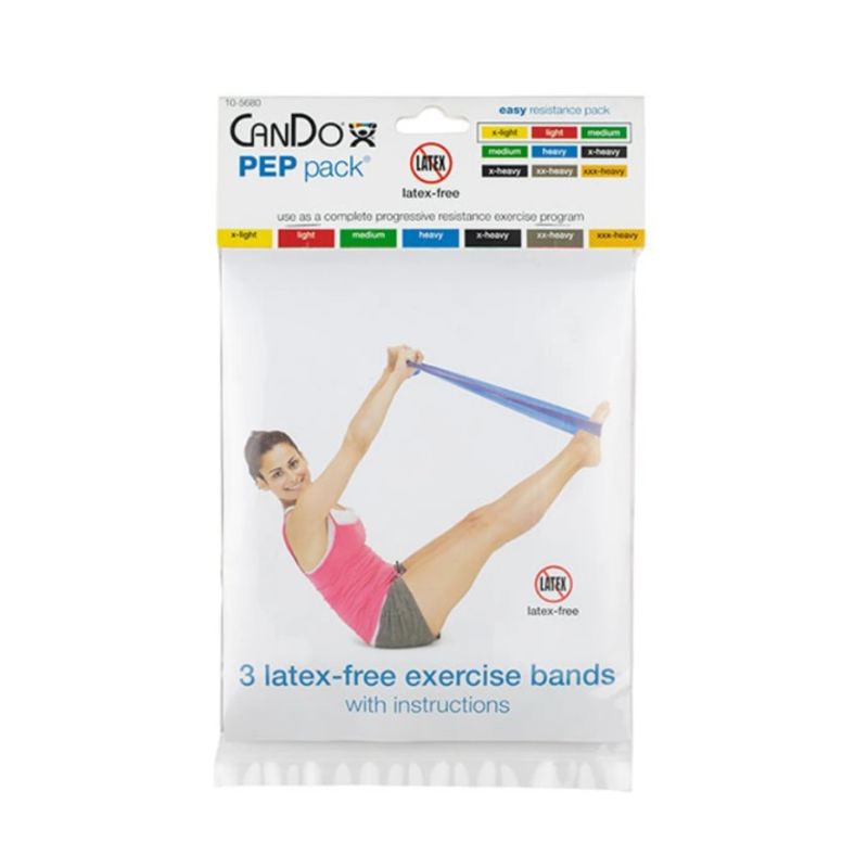 CANDO - Set de 3 Bandas Elásticas Cando libre de látex 1,5 mts