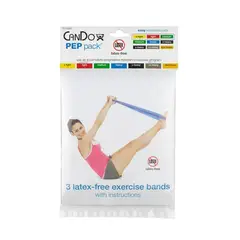 CANDO - Set de 3 Bandas Elásticas libre de látex 1,5 mts