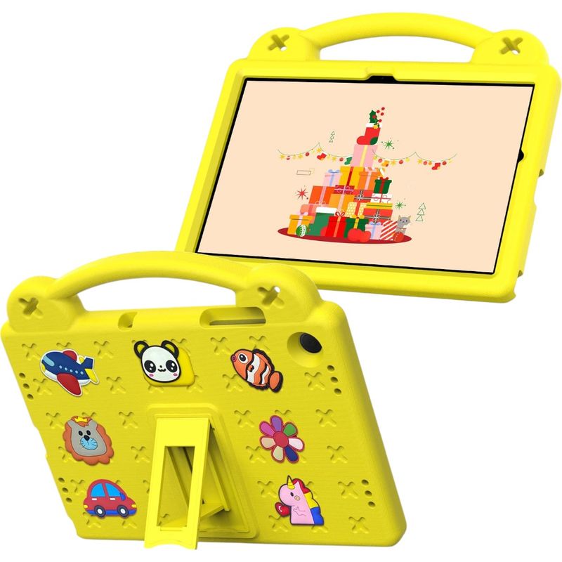 GENERICO - Funda Infantil Con Soporte Para Samsung Galaxy Tab A9+ Amarillo