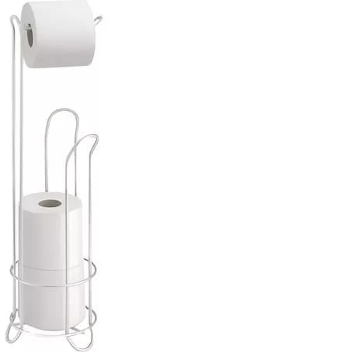 GENERICO - Soporte De Papel Higiénico Confort Pedestal Organizador Baño BLANCO
