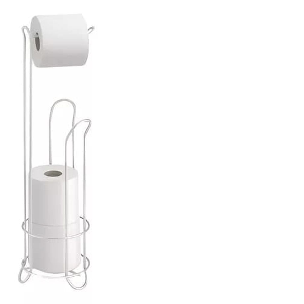 GENERICO - Soporte De Papel Higiénico Confort Pedestal Organizador Baño BLANCO