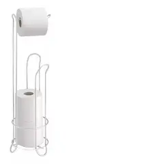GENERICO - Soporte De Papel Higiénico Confort Pedestal Organizador Baño BLANCO