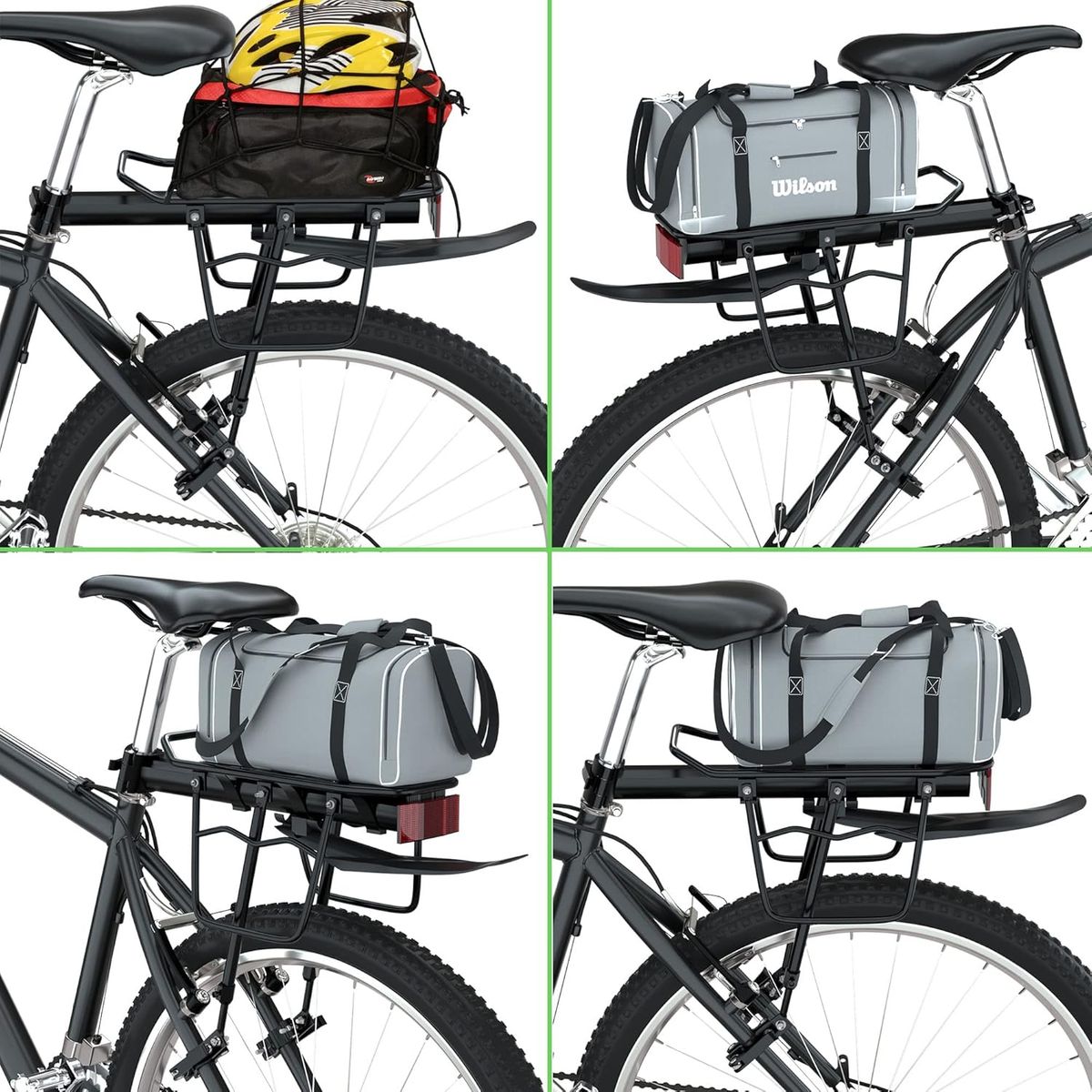 GENERICO - Parrilla Para Bicicleta Ajustable Con Reflector Tapabarro