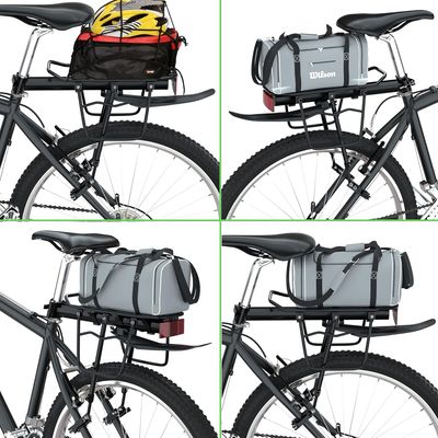 Imagen 2 del producto Parrilla Para Bicicleta Ajustable Con Reflector Tapabarro