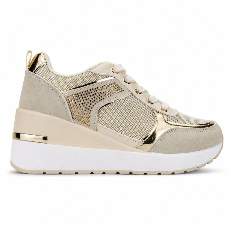 Zapatilla Mujer Dorado Urbano Bolki-1 Dorado 40
