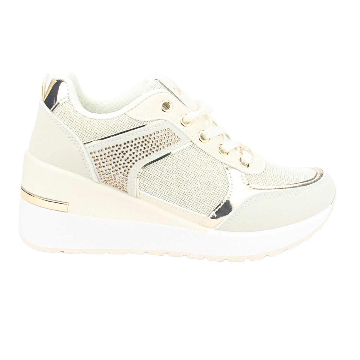 CHALADA - Zapatilla Mujer Dorado Urbano Chalada Bolki-1