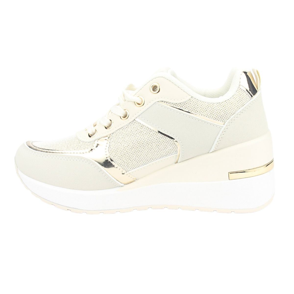 CHALADA - Zapatilla Mujer Dorado Urbano Chalada Bolki-1