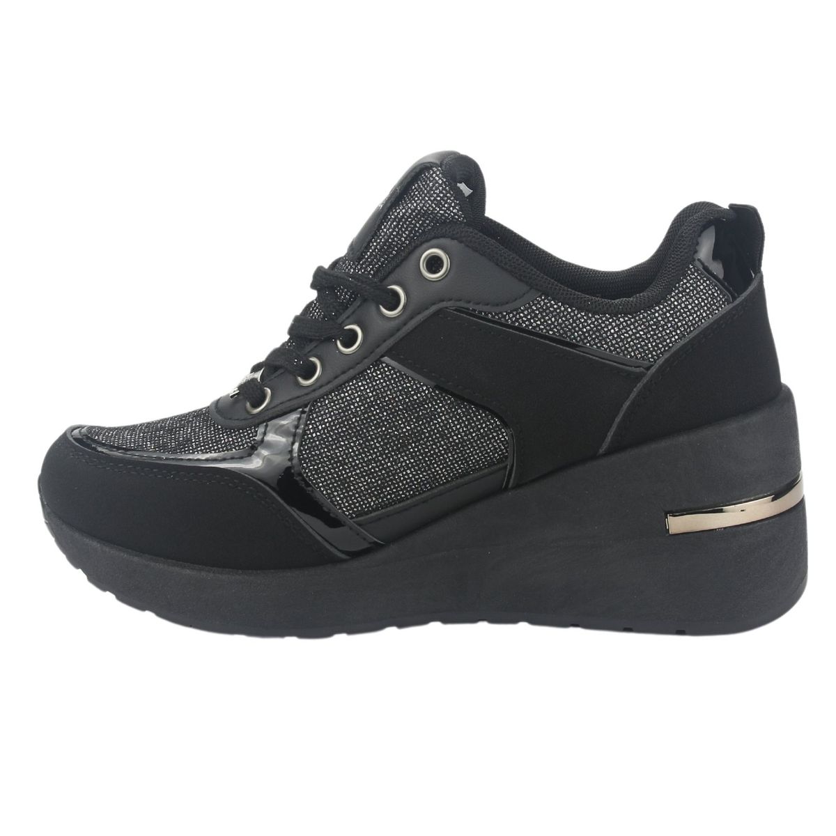 CHALADA - Zapatilla Mujer Negro Urbano Chalada Bolki-1