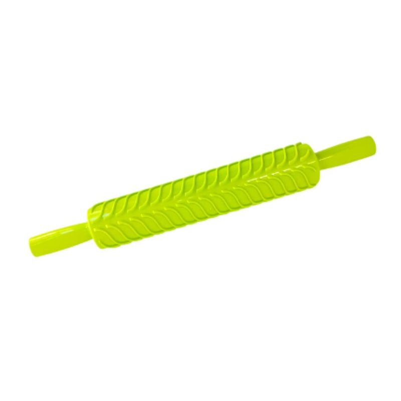 GENERICO - Uslero Plástico Moldeador con Diseño Espiral Verde 40 cm
