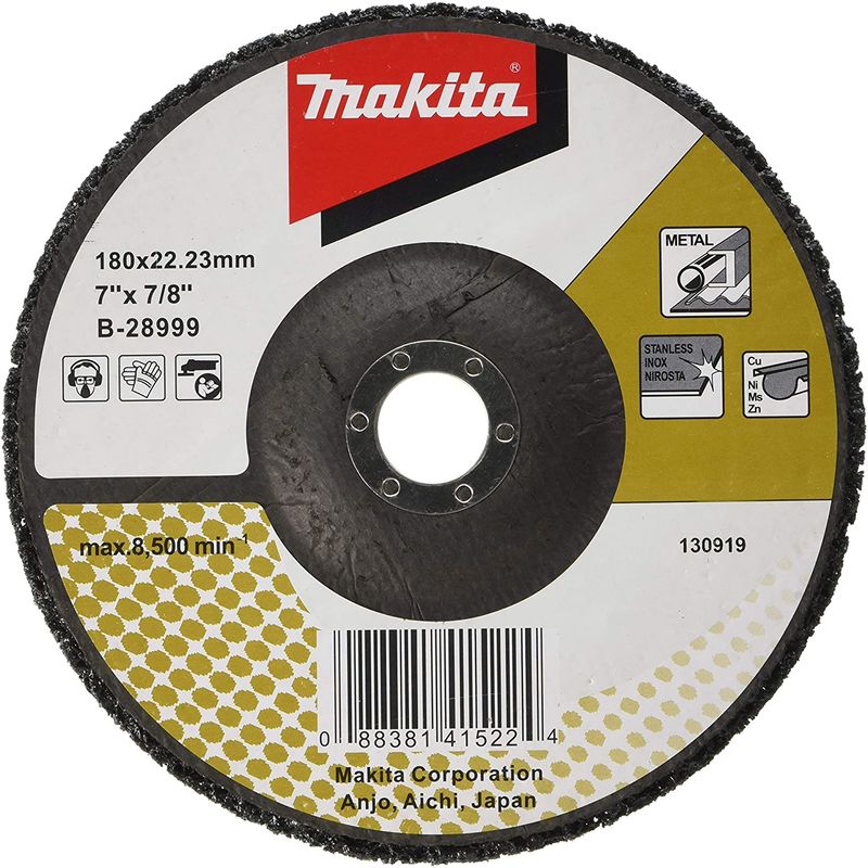 MAKITA - Disco Limpiador Fibra Negro 180x2223mm Makita B-28999