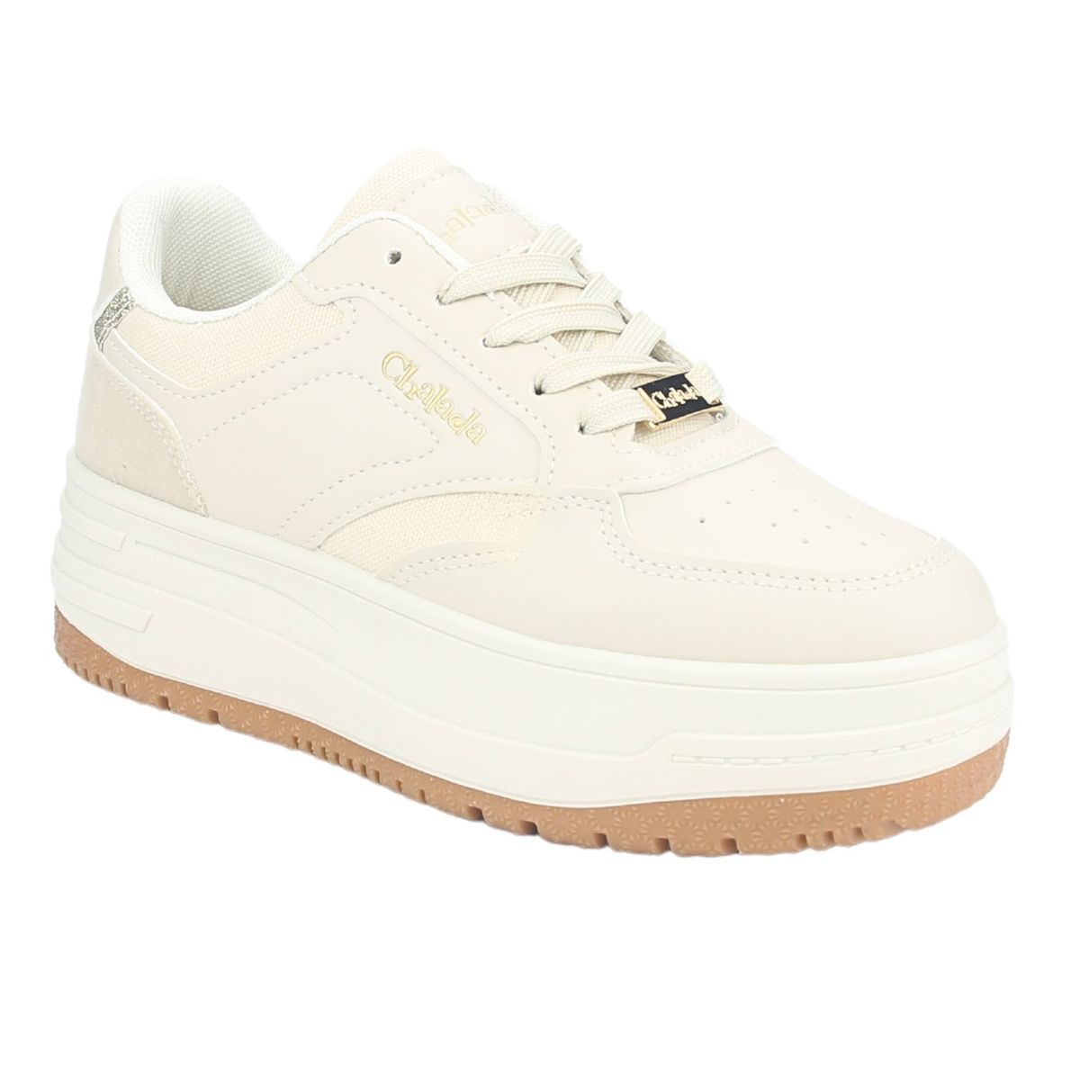 CHALADA - Zapatilla Mujer Beige Urbano Chalada Mitsu-2