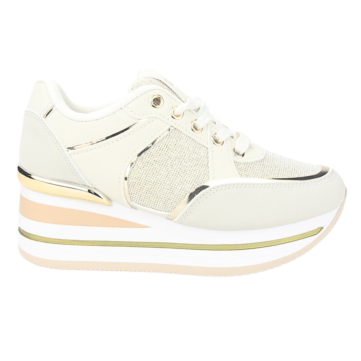 CHALADA - Zapatilla Mujer Dorado Urbano Chalada Jettix-3