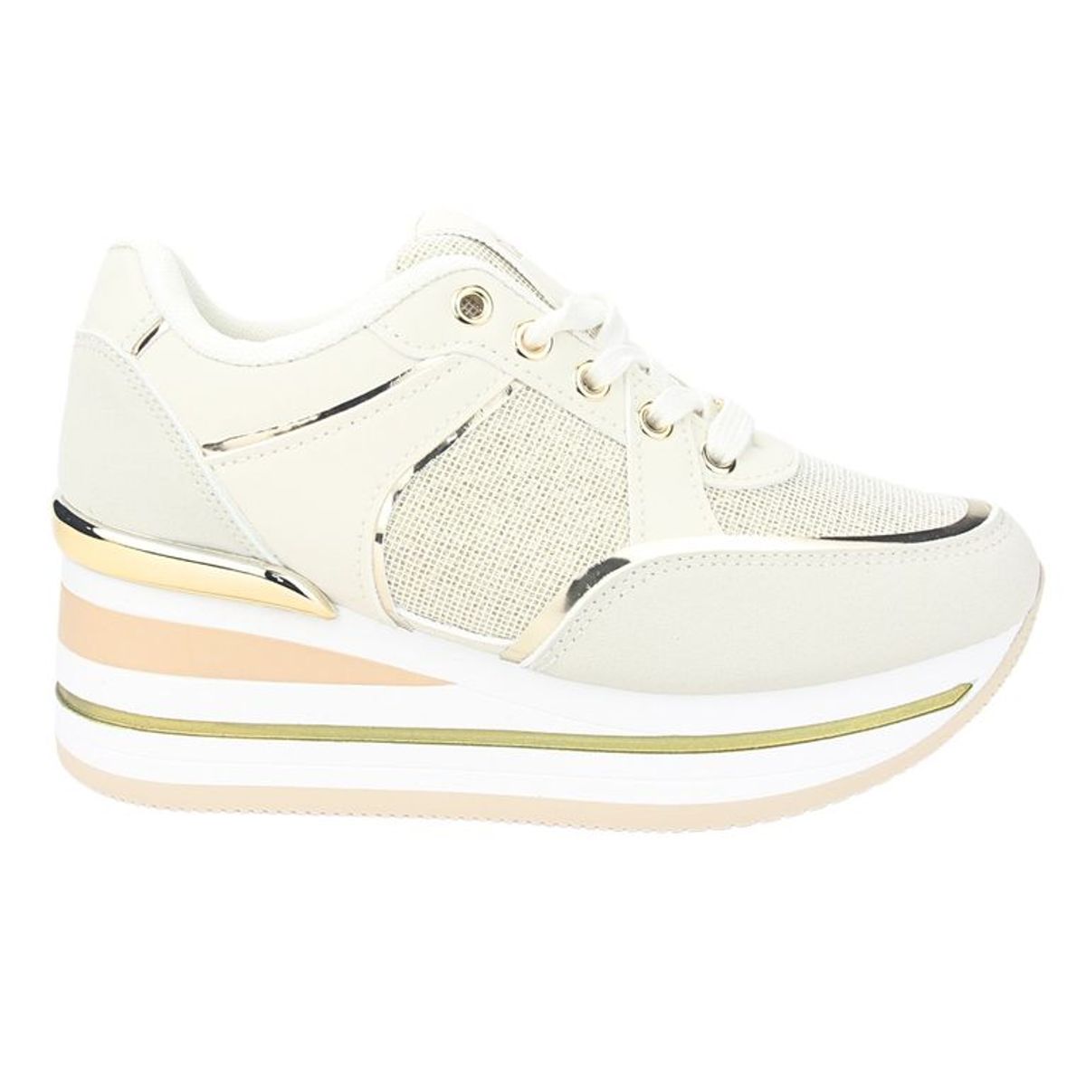 CHALADA - Zapatilla Mujer Dorado Urbano Chalada Jettix-3