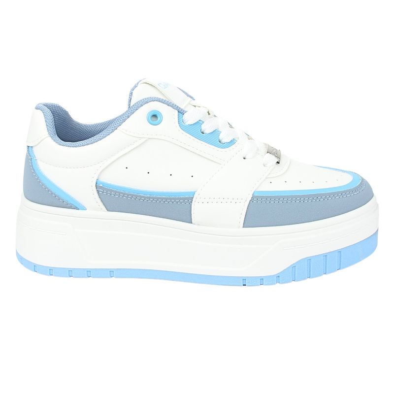 CHALADA - Zapatilla Mujer Blanco Azul Urbano Chalada Trex-1