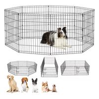 Jaula Desplegable 8 Paneles Perro Gatos Cuy Hurón Corral Xl