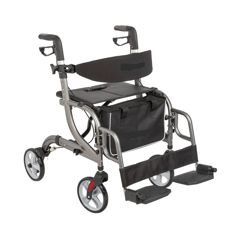FIRST CARE - ANDADOR 4 RUEDAS CANASTO ASIENTO Y REPOSAPIÉS PRO