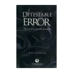 EDICIONES MORATA - Detestable Error