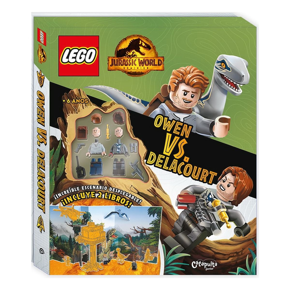 ANTARTICA LIBROS - Lego Jurassic World. Owen Vs. Delacourt