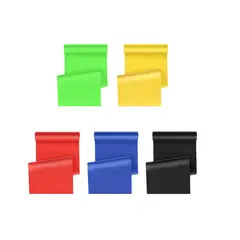 CANDO - Set de 5 Bandas Elásticas libre de latex 1,5 mts