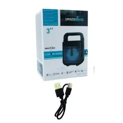 OEM - PARLANTE RECARGABLE MODGTS-1362 BLUETOOTH 3 PORTABLE CON LUZ