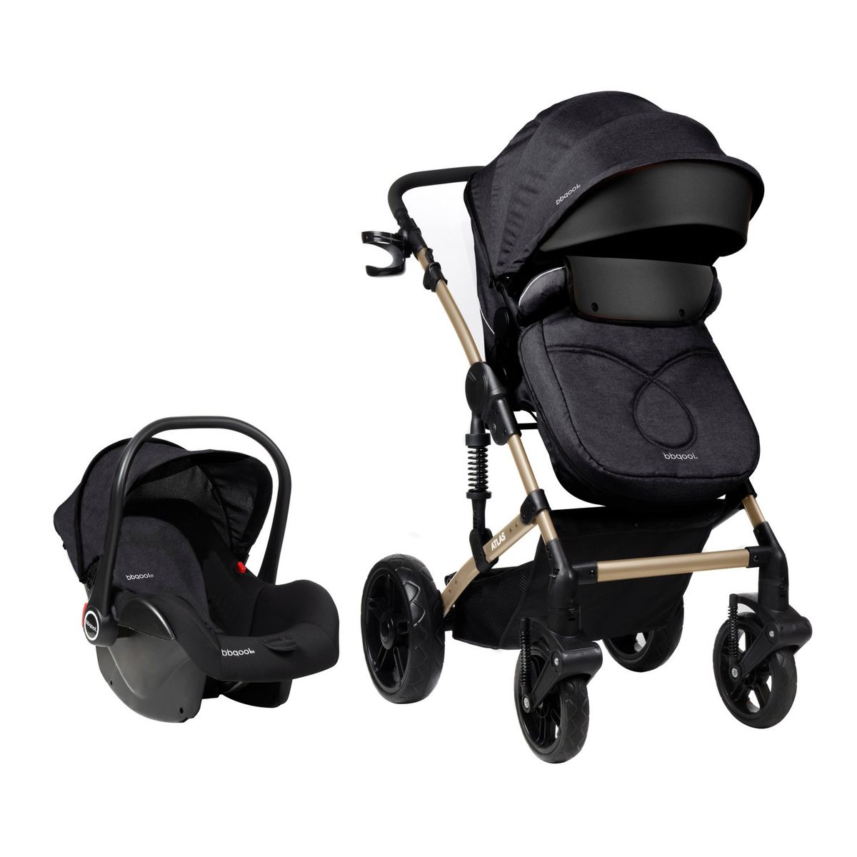 BBQOOL - Coche Travel System Atlas Black