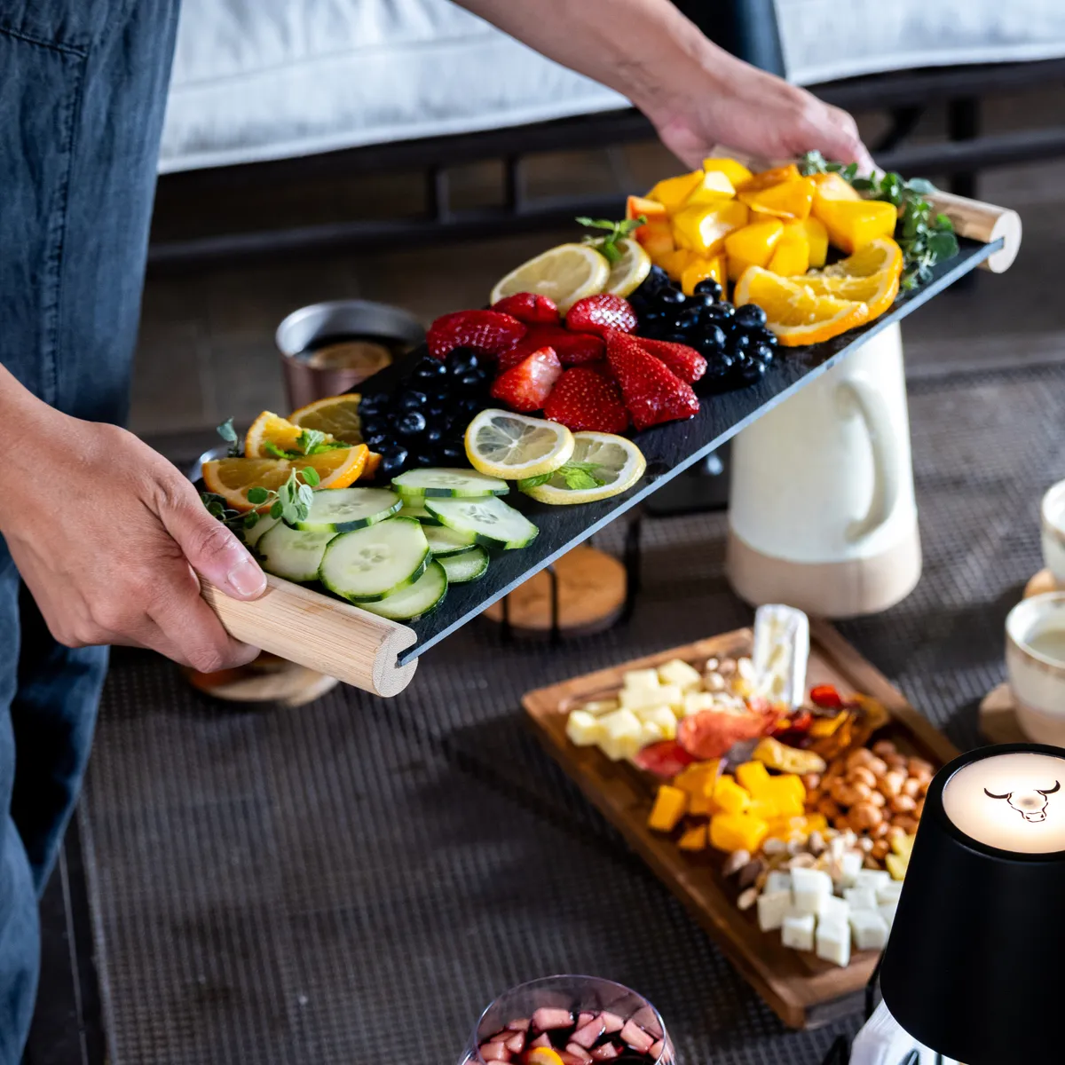 WAYU - Tabla Piedra Pizarra 48x17 Cm Wayu