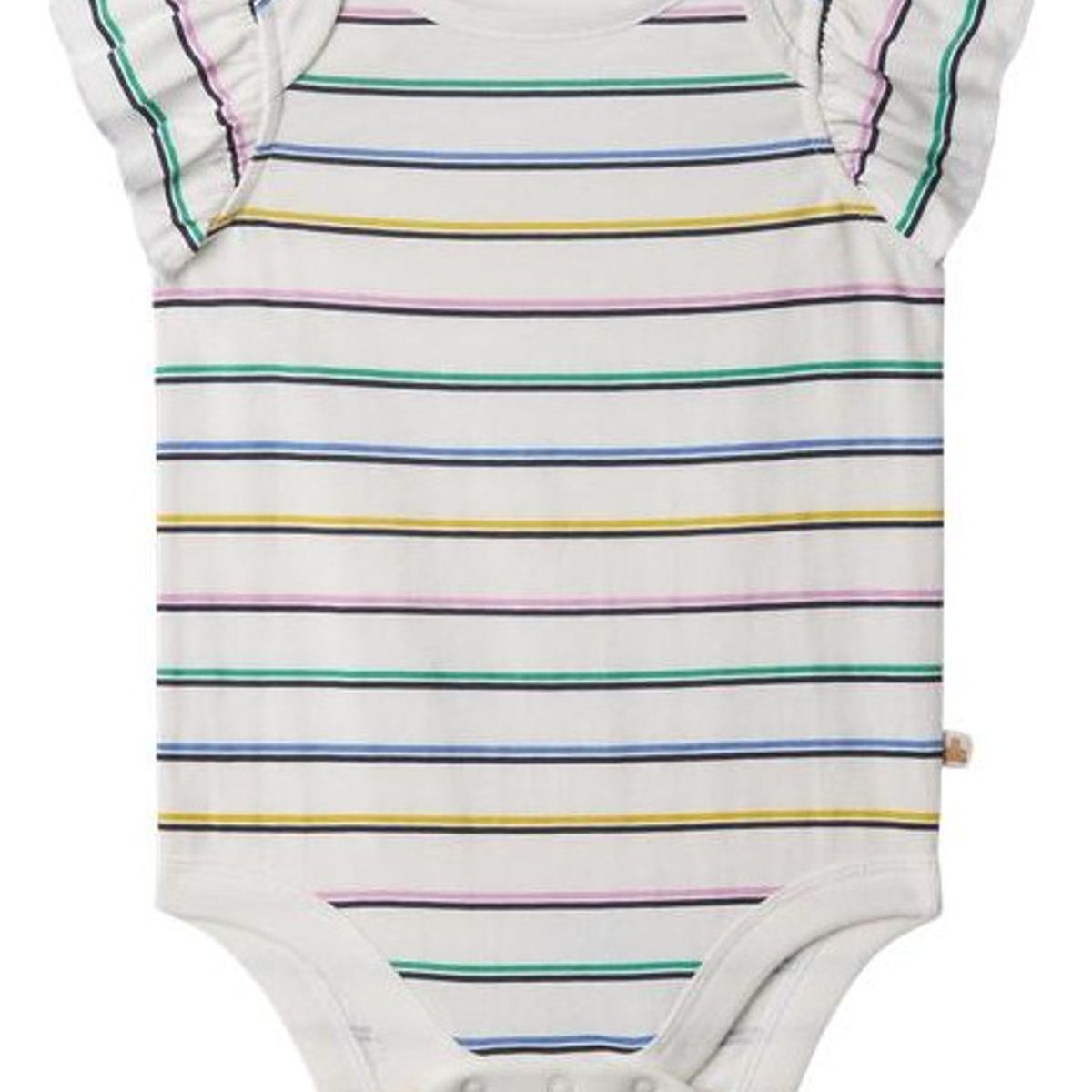 GAP - Pilucho Ruffle Multi Rayas Blanco