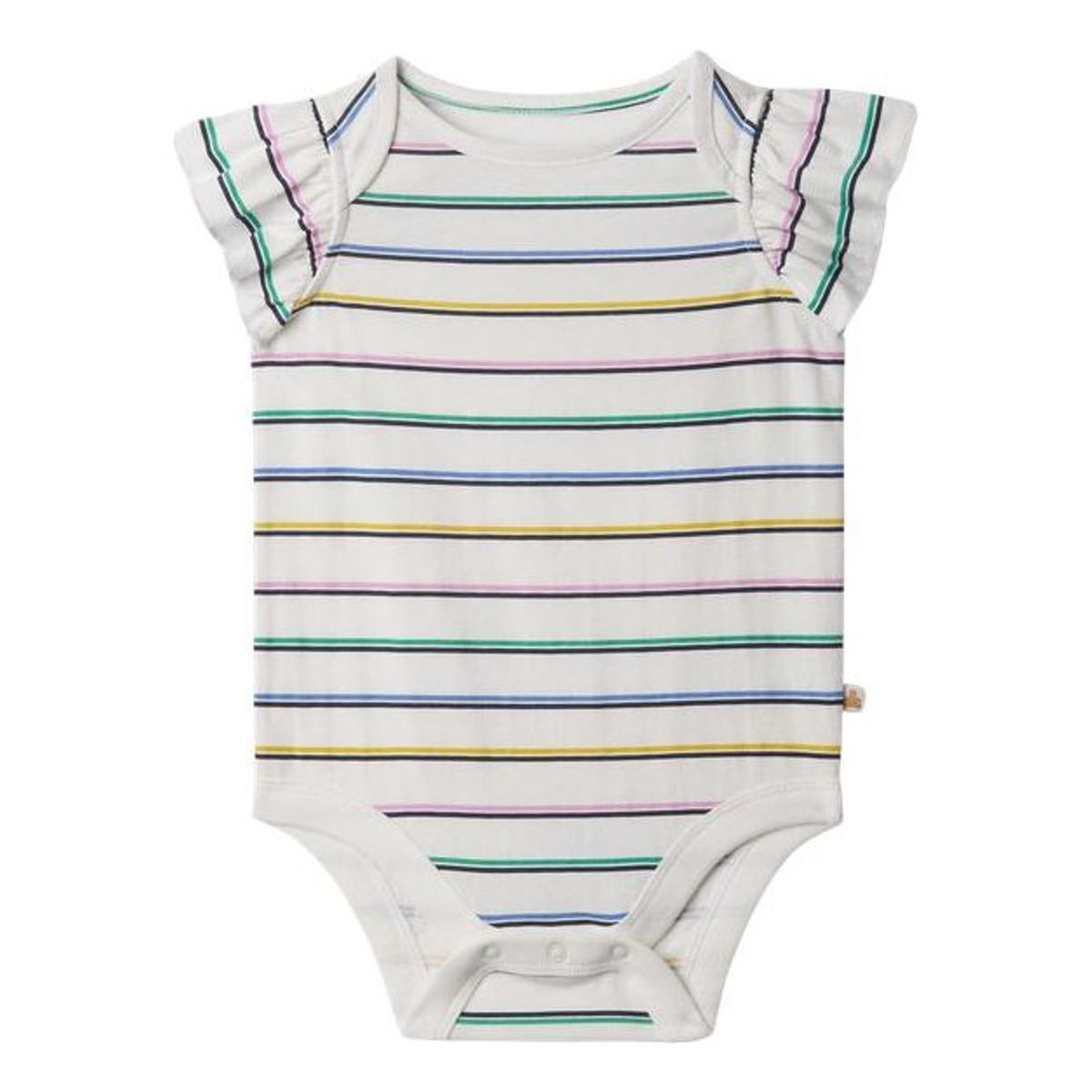 GAP - Pilucho Ruffle Multi Rayas Blanco