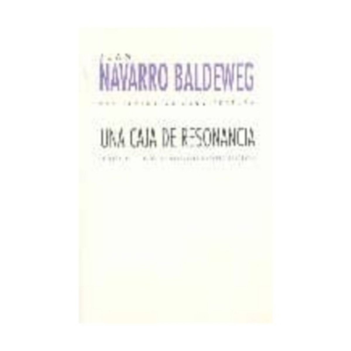 ANTARTICA LIBROS - Una Caja De Resonancia