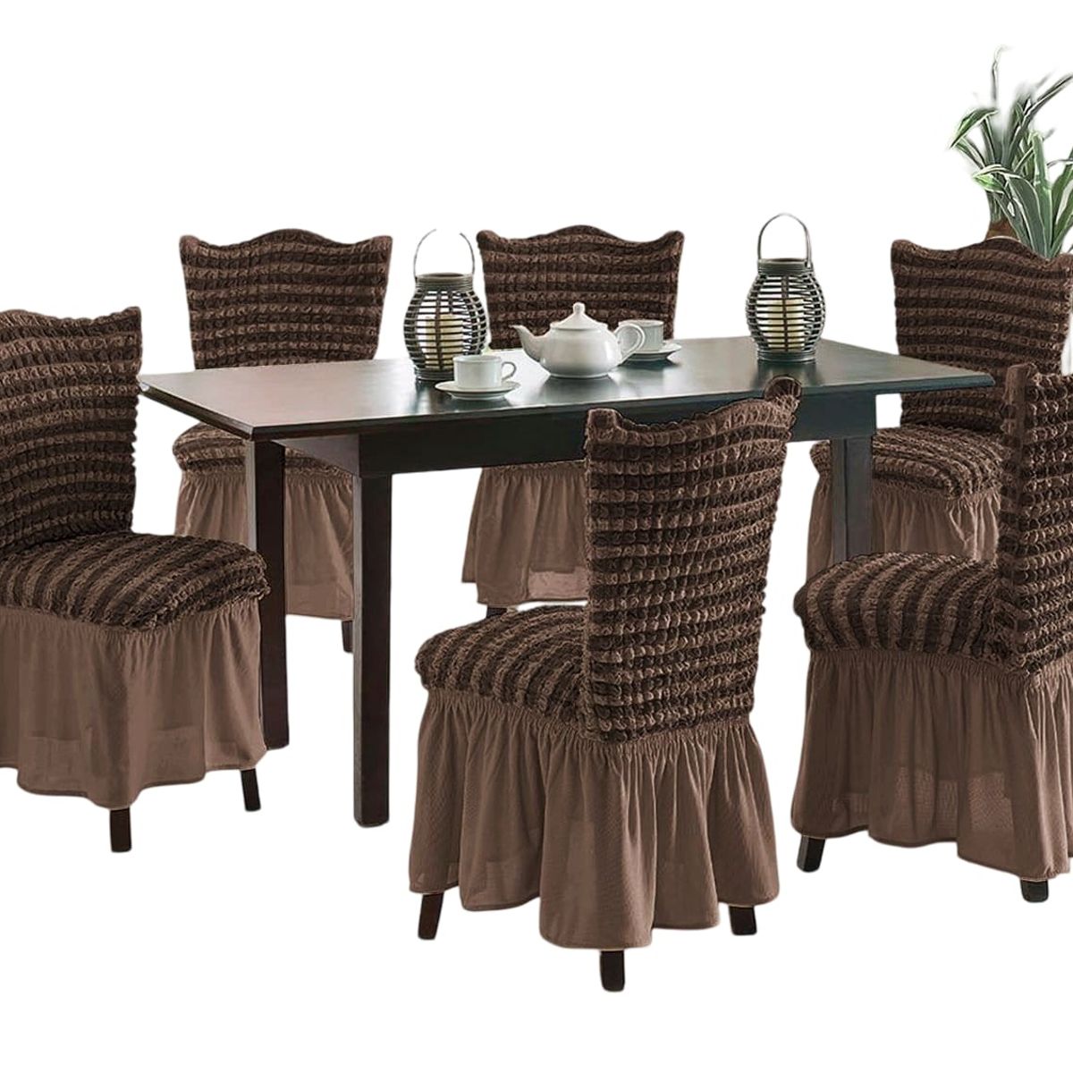 GENERICO - Fundas Turcas Diseño Lineal x6 - Elegancia L9