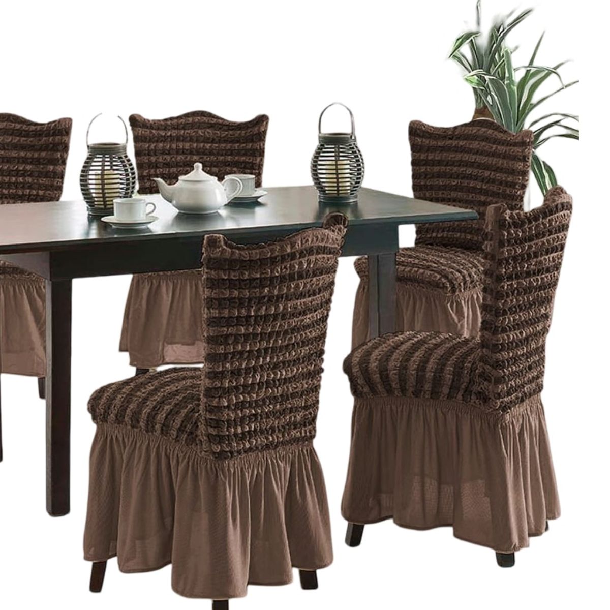 GENERICO - Fundas Turcas Diseño Lineal x6 - Elegancia L9