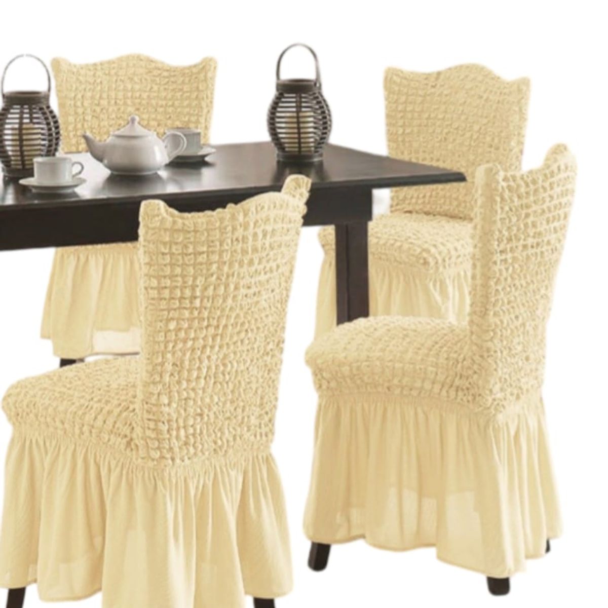 GENERICO - Fundas de Sillas Turcas x6 - Elegancia Total T3