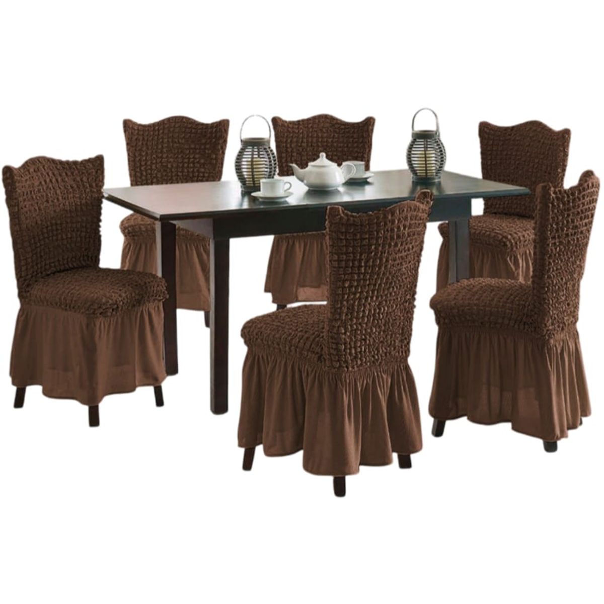 GENERICO - Fundas de Sillas Turcas x6 - Elegancia Total T4