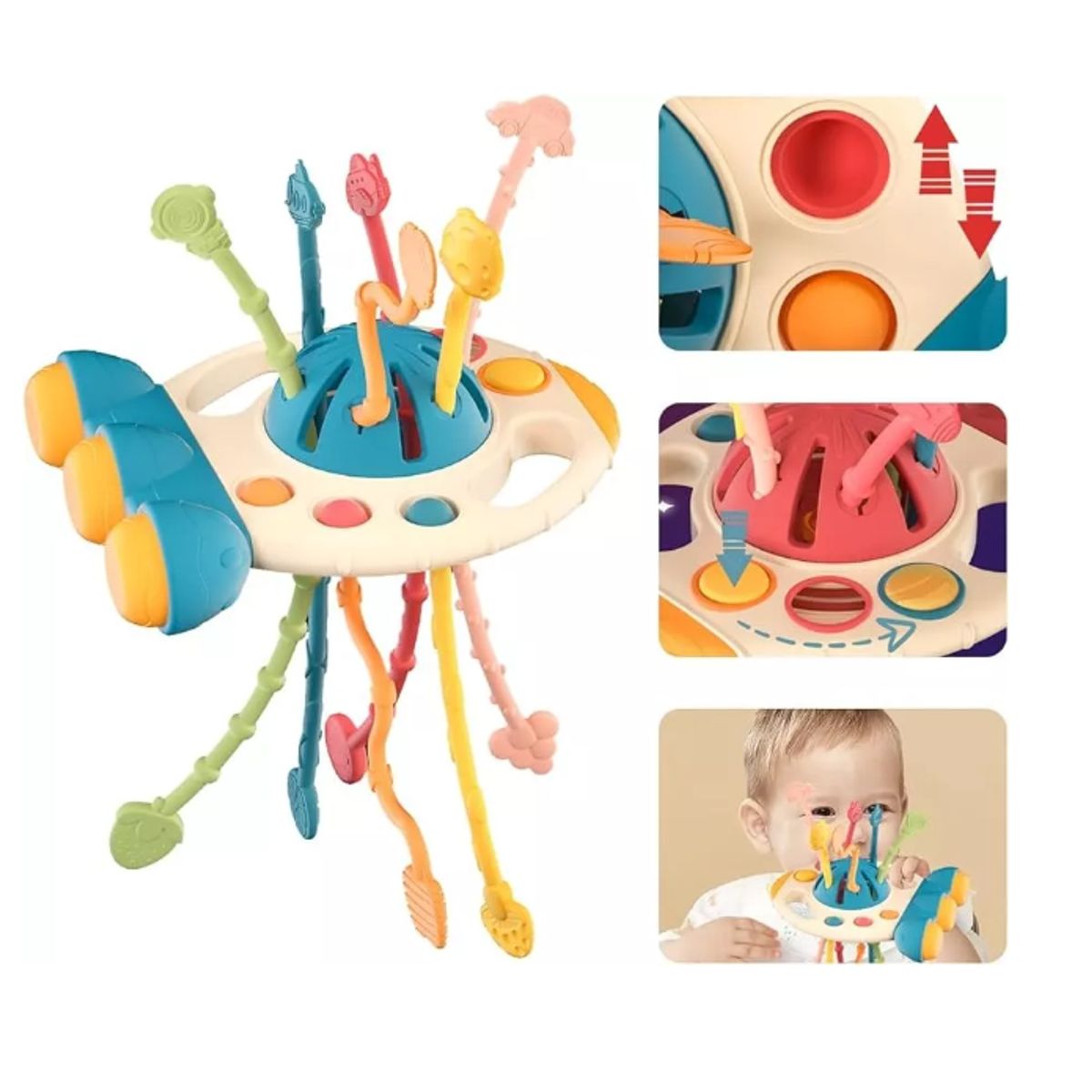 GENERICO - Juguete Sensorial Montessori Para Bebé De 6 A 12 Meses-COHET