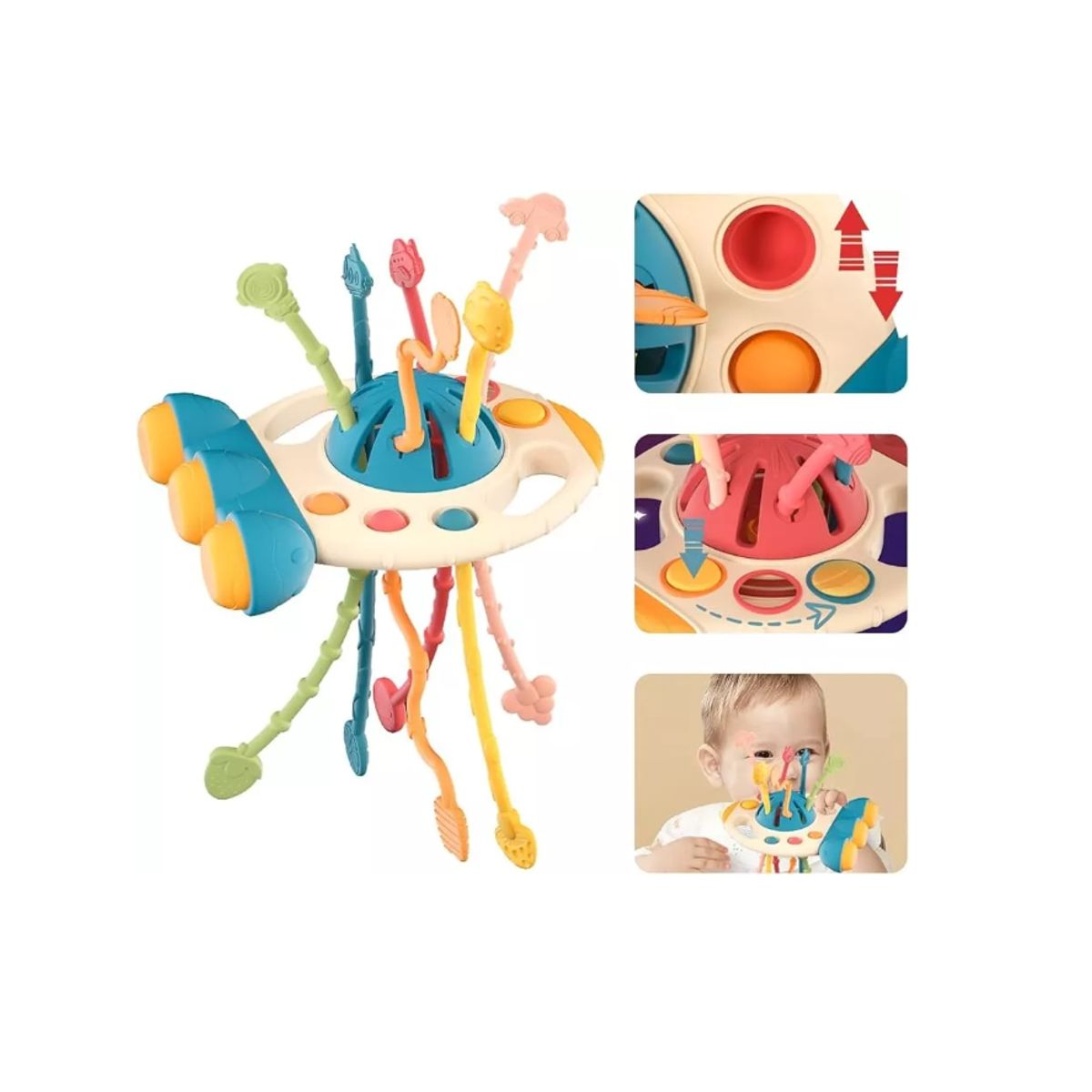 GENERICO - Juguete Sensorial Montessori Para Bebé De 6 A 12 Meses-COHET