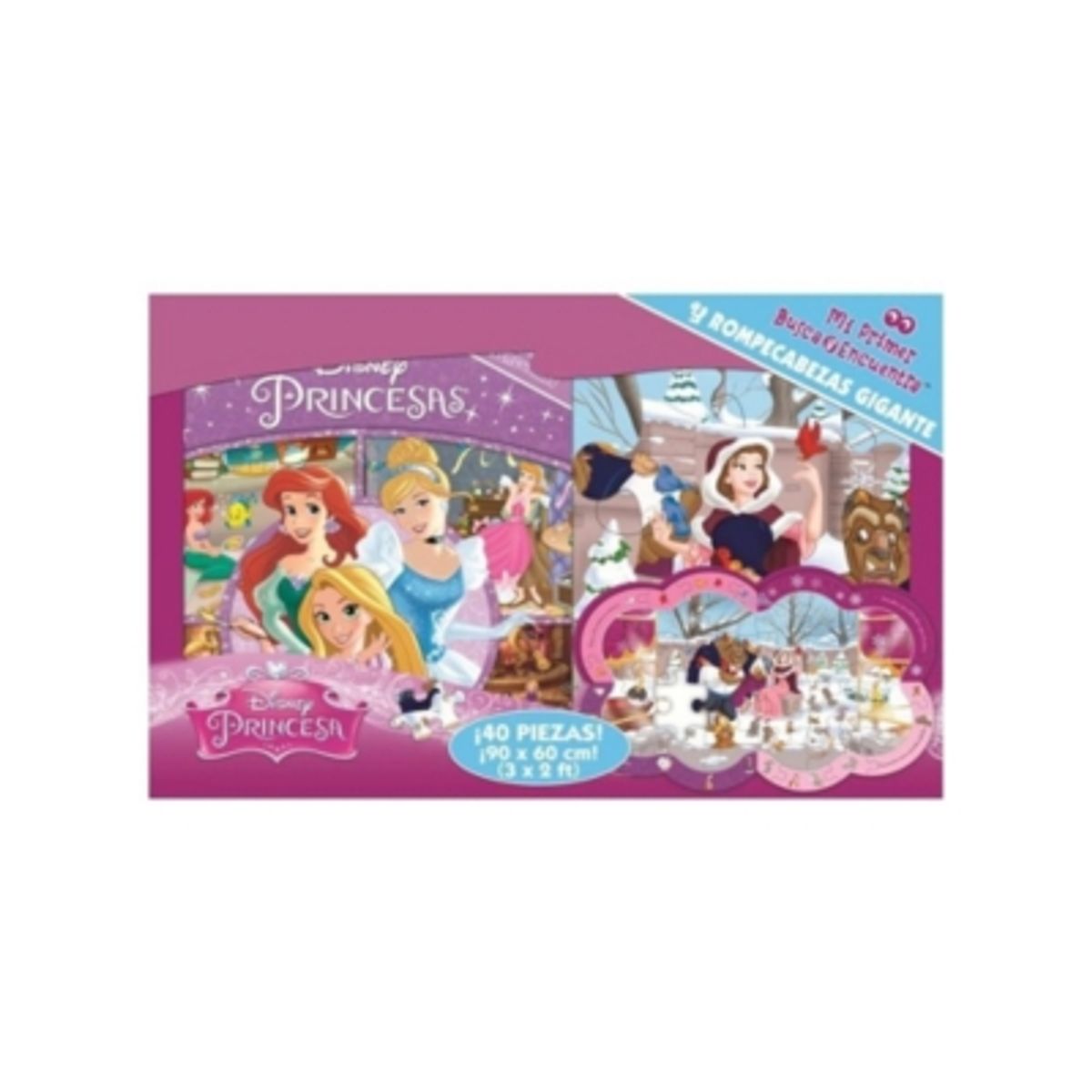 ANTARTICA LIBROS - Mi Primer Busca Y Encuentra + Rompecabezas Gigante Princesas